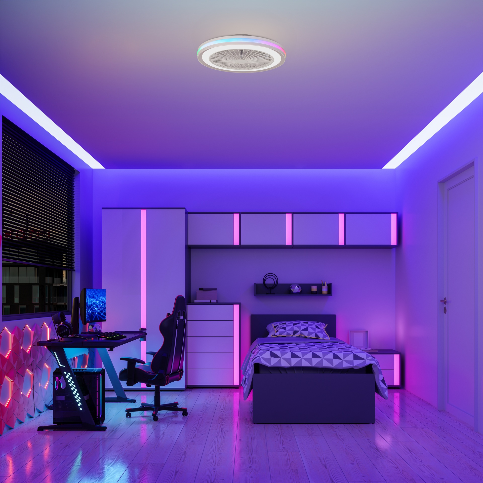 plafonnier ventilateur gamer big mantra