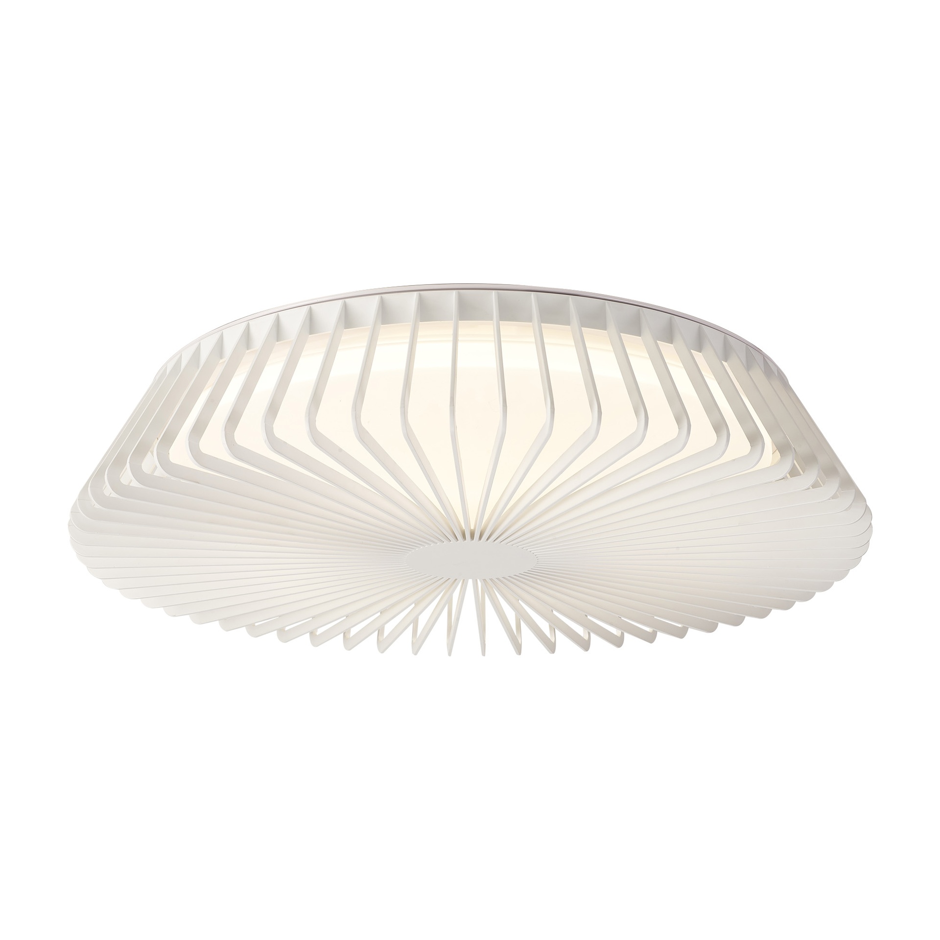 plafonnier led bois himalaya 63cm blanc