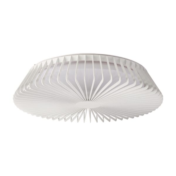 plafonnier led bois himalaya 63cm blanc 2