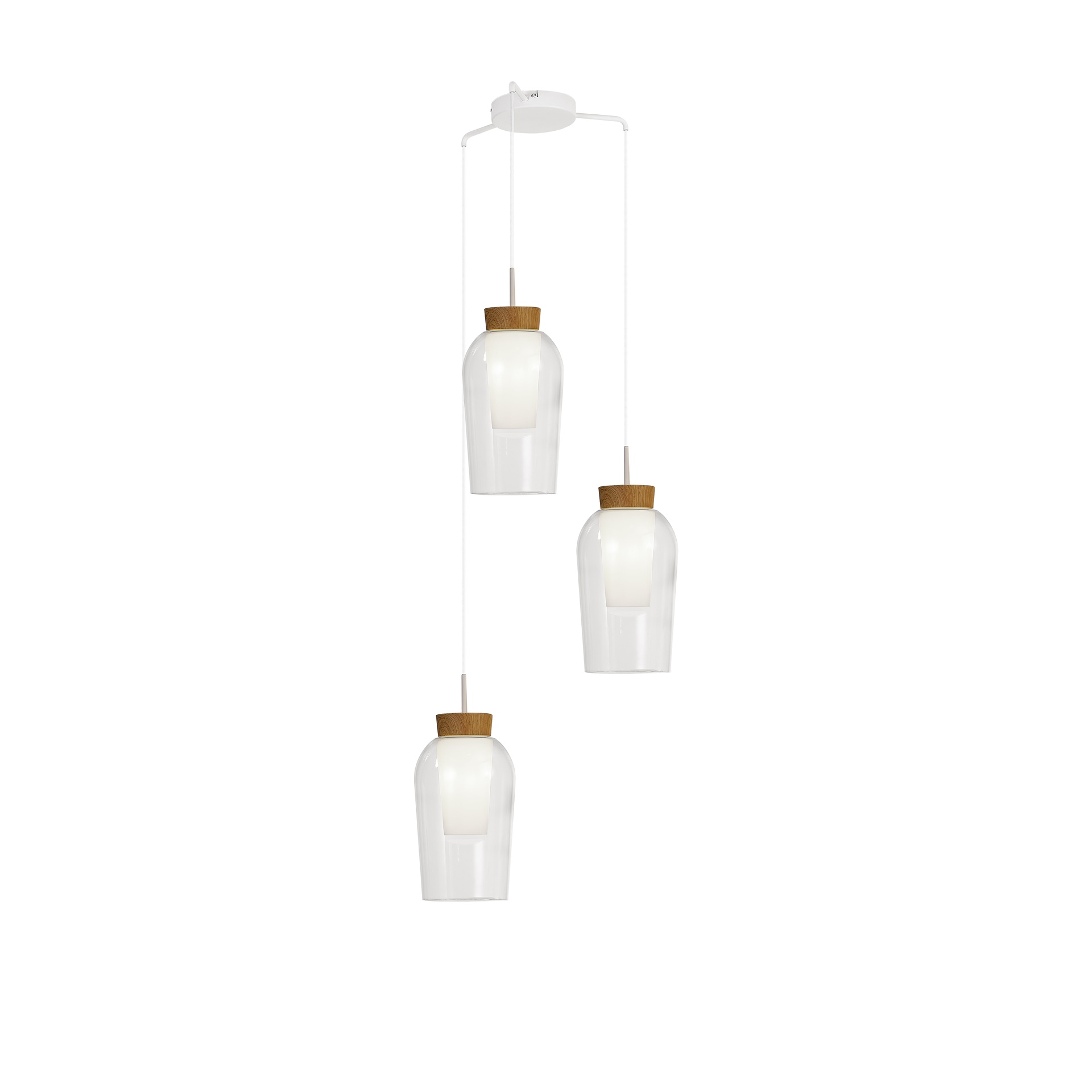 suspension cascade nora mantra blanc bois