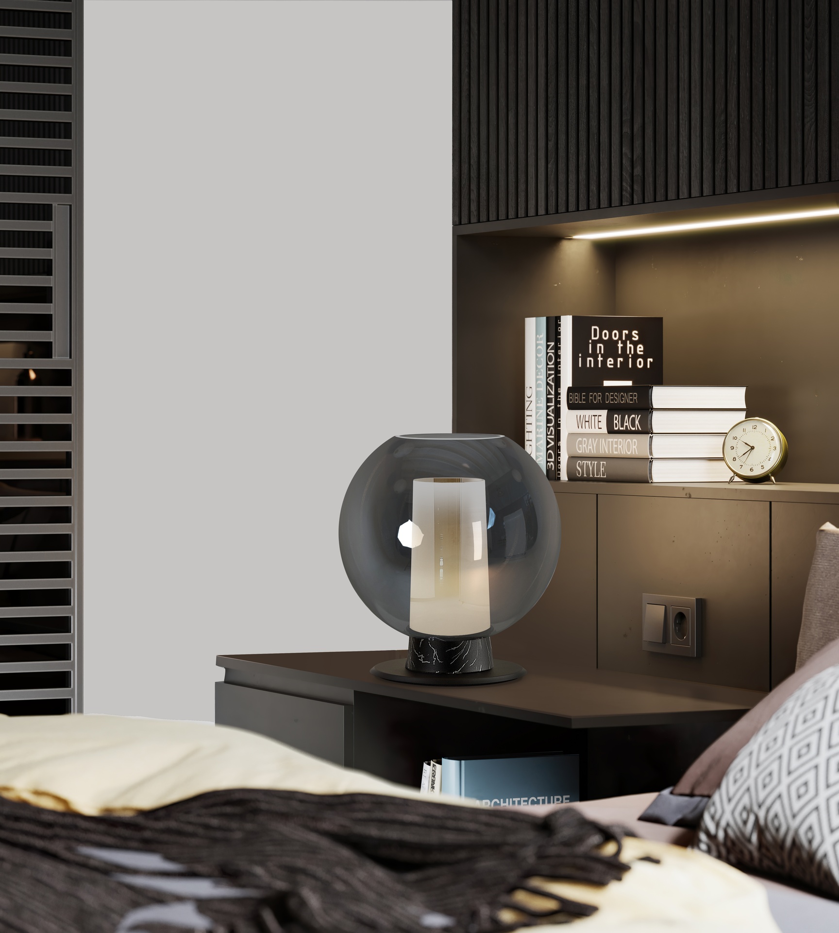 lampe de table boule nora mantra