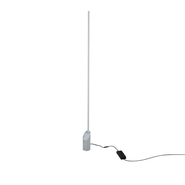 lampadaire salon variateur marmol blanc 2