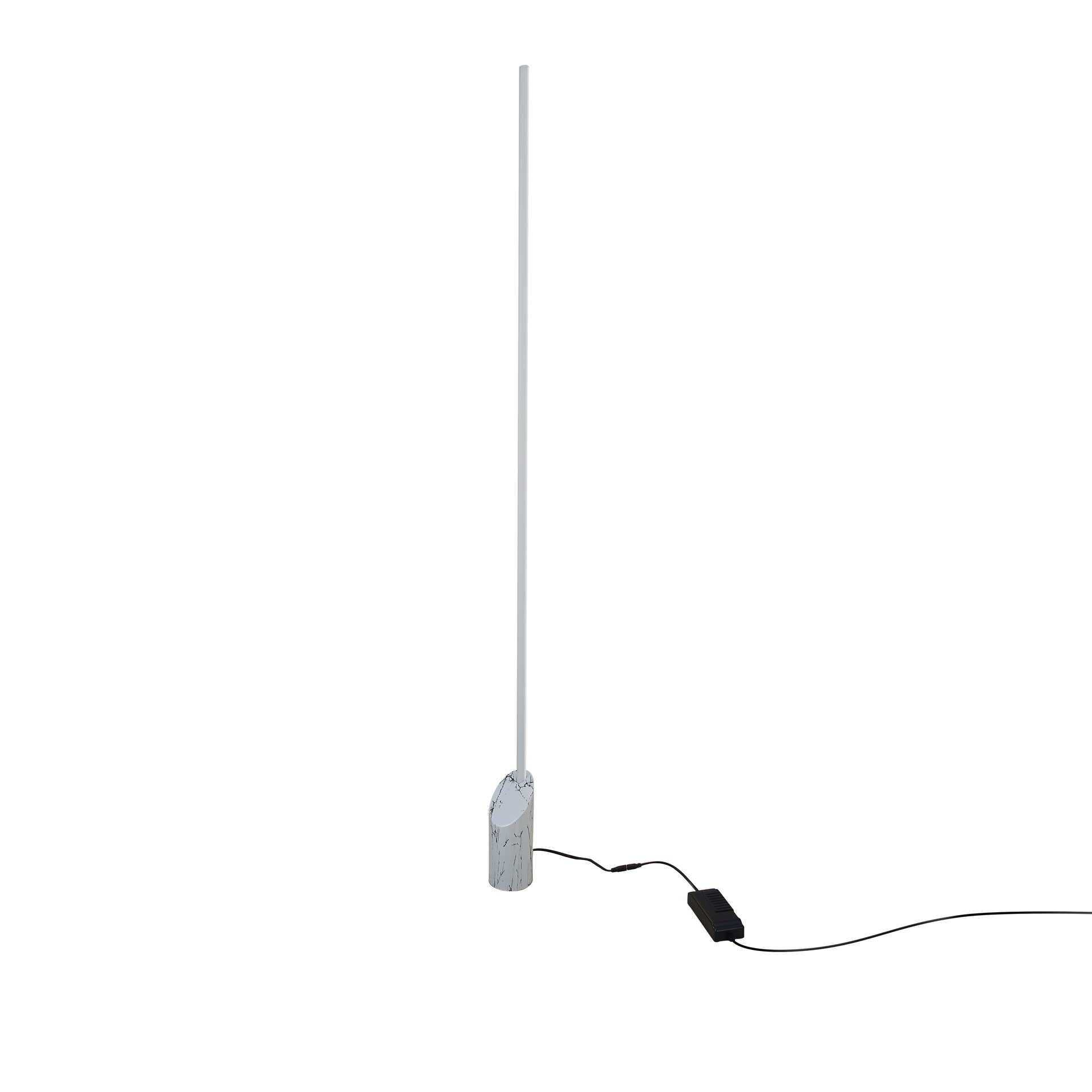 lampadaire salon variateur marmol blanc 2