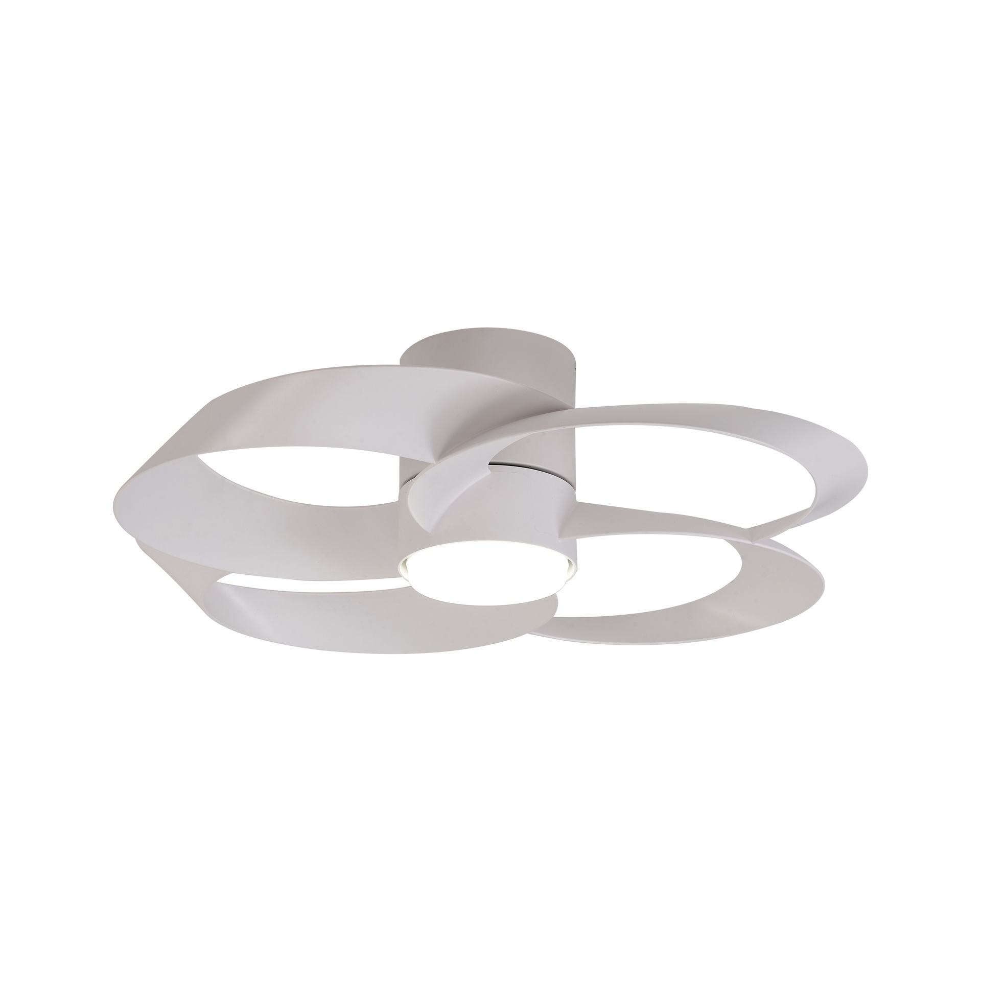 ventilateur plafond avec eclairage rose mantra