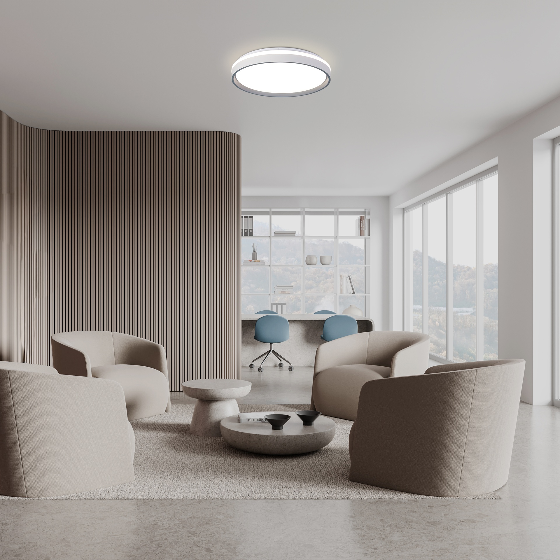 Plafonnier LED Variateur Verona par Mantra plafonnier led variateur verona 48cm ambiance