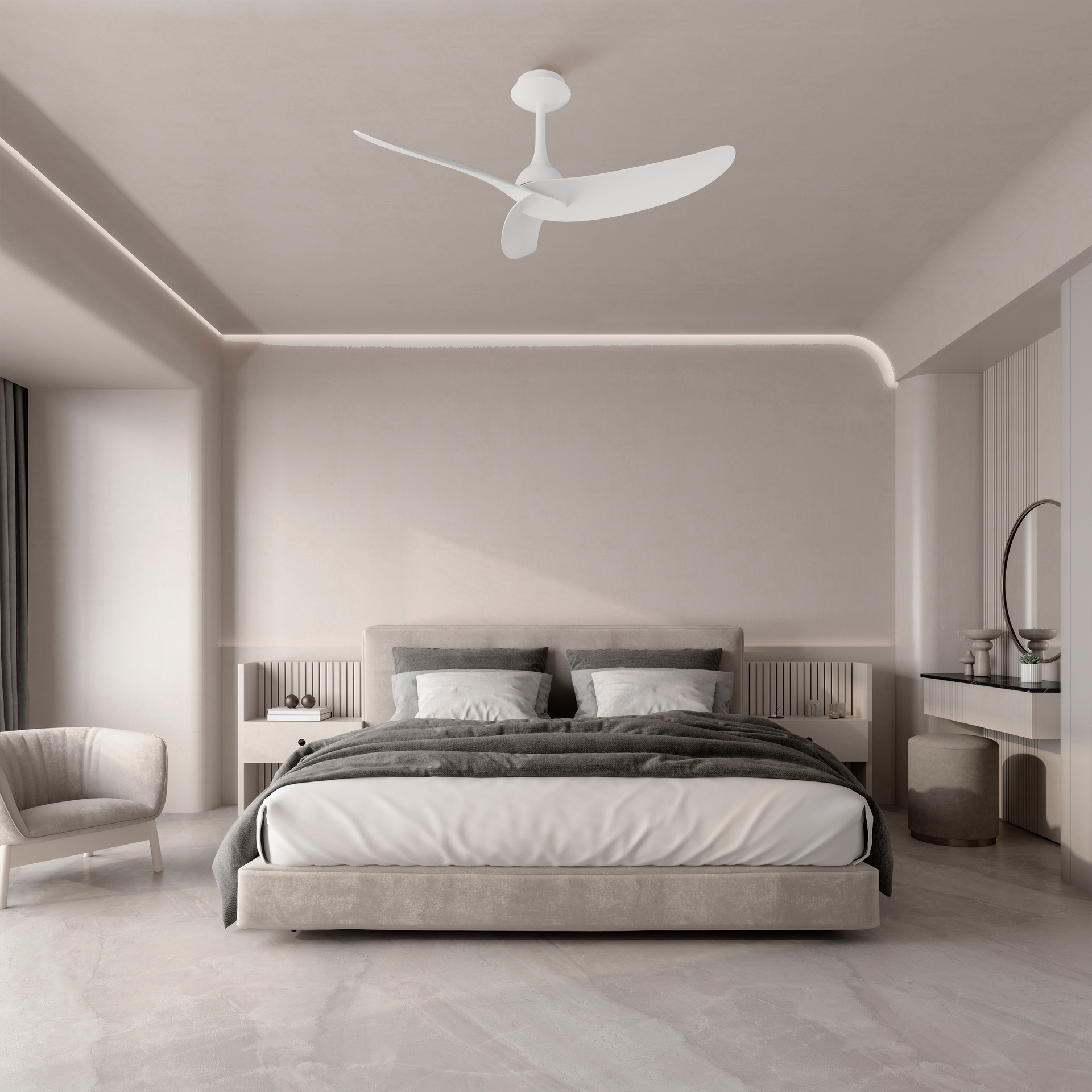 ventilateur plafond sans lumiere ipanema mantra