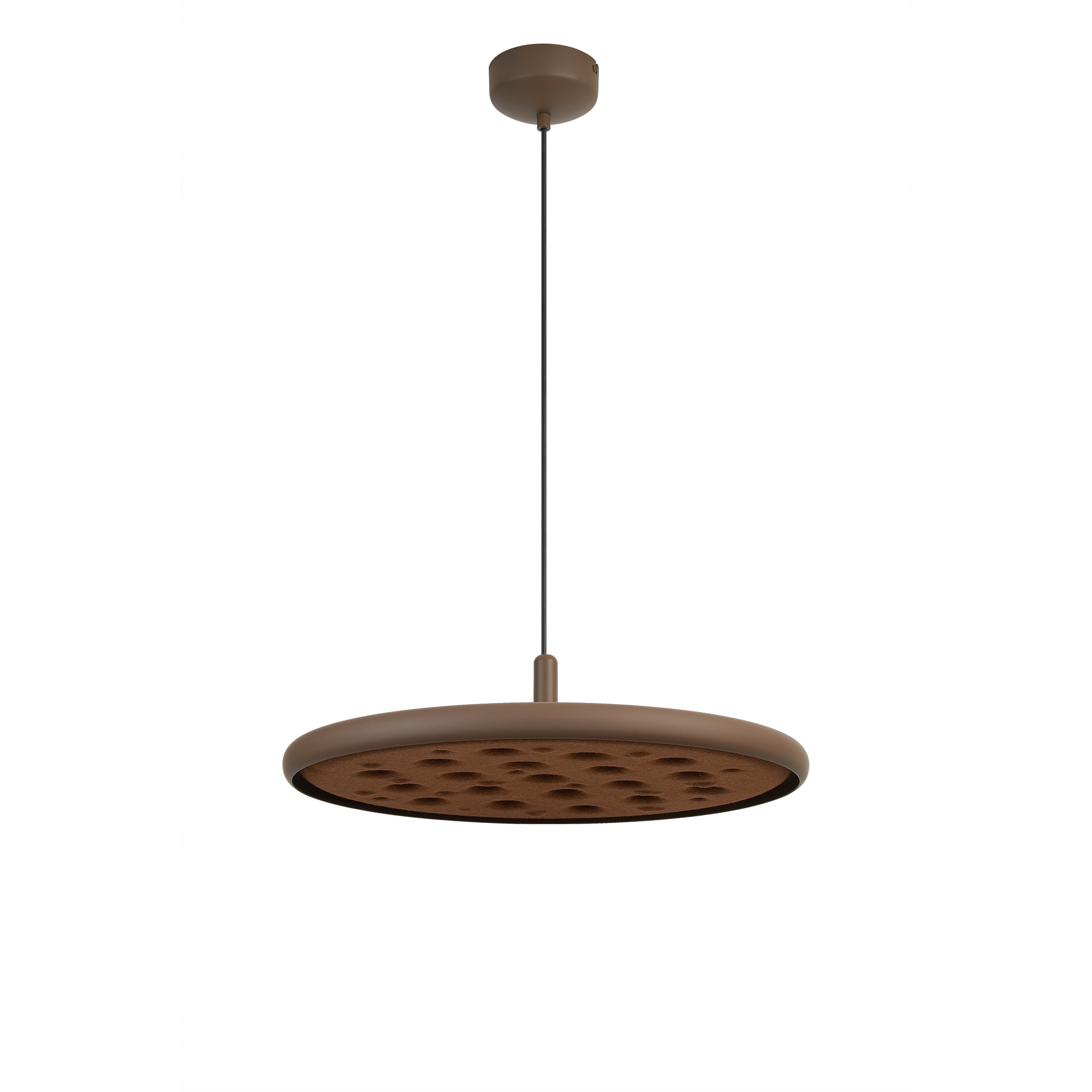 Suspension ronde design Acustic vue de dessous