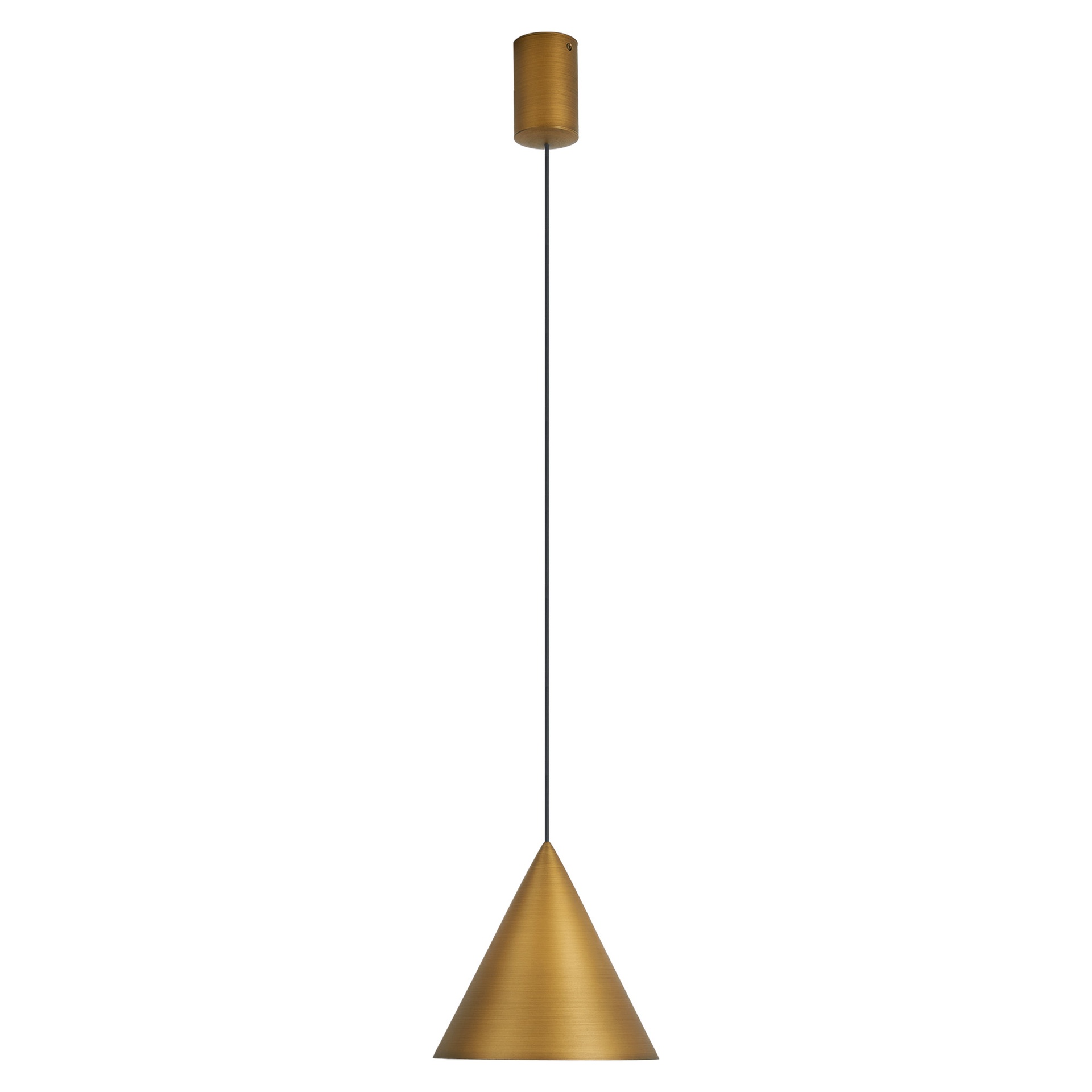 suspension conique cono 18cm ambre