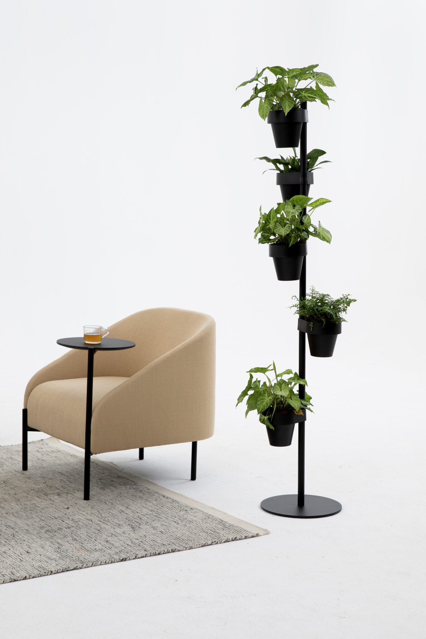 Fauteuil Bond en tissu par Peter van de Water x Cascando