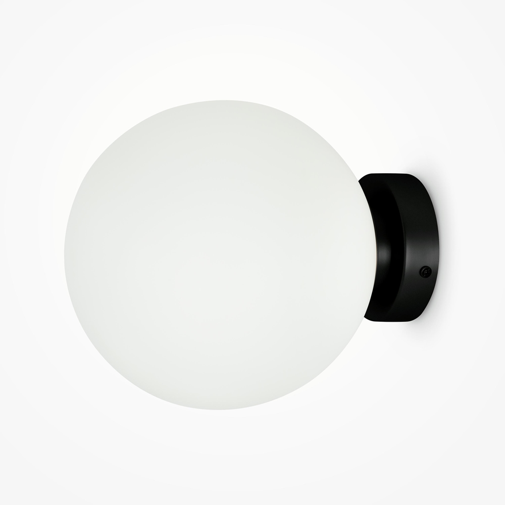 Applique Murale Basic Form — Globe Verre Soufflé Doré applique murale basic form noir 200mm