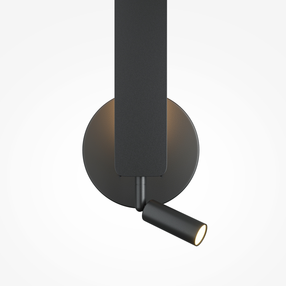 Applique Liseuse Murale Combo — Port USB applique liseuse murale combo noir