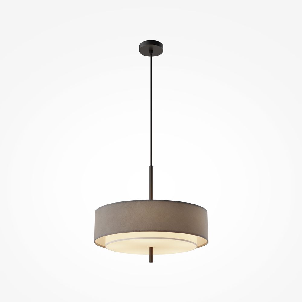 suspension lustre 5 lampes tambour
