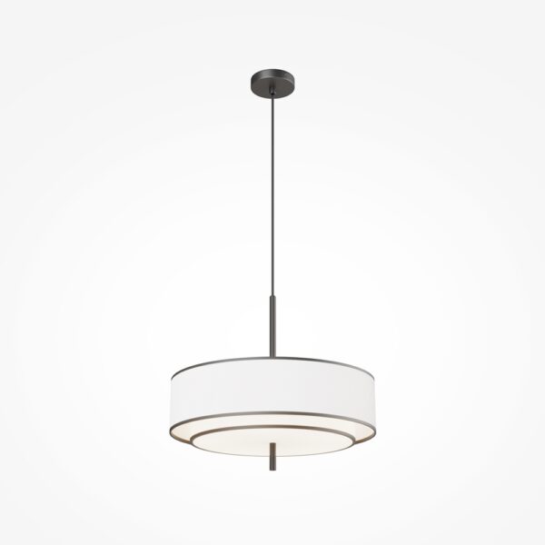 suspension lustre 5 lampes tambour