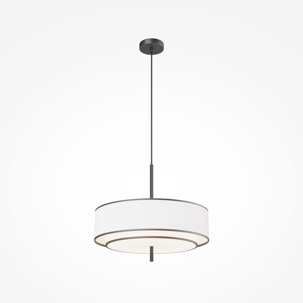 suspension lustre 5 lampes tambour