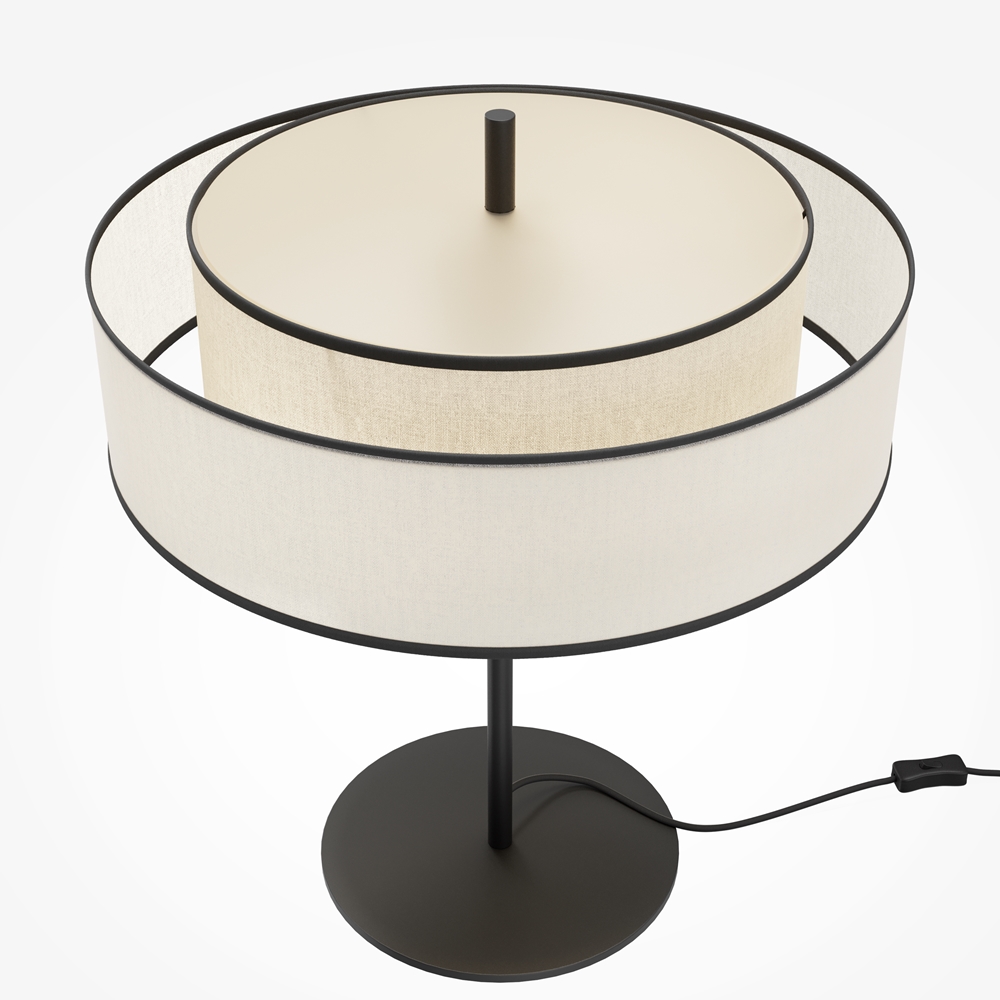 Lampe à Poser Bergamo — Abat-Jour Tambour en lin Lampe à Poser Bergamo — Abat-Jour Tambour en lin - vue 6