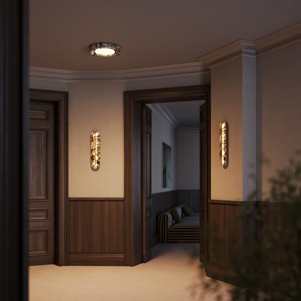 Lampe marbre : luminaires en marbre Plafonnier marbre Clarett