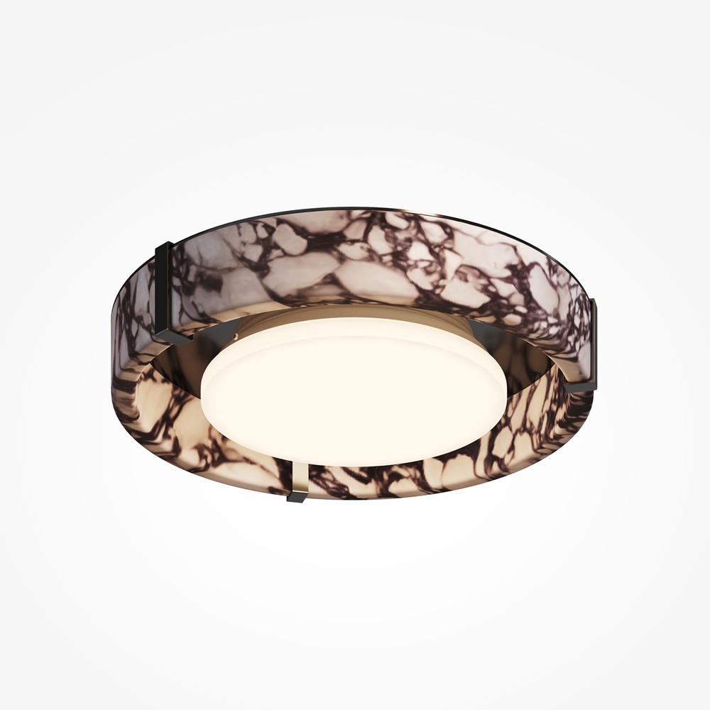 plafonnier anneau effet marbre