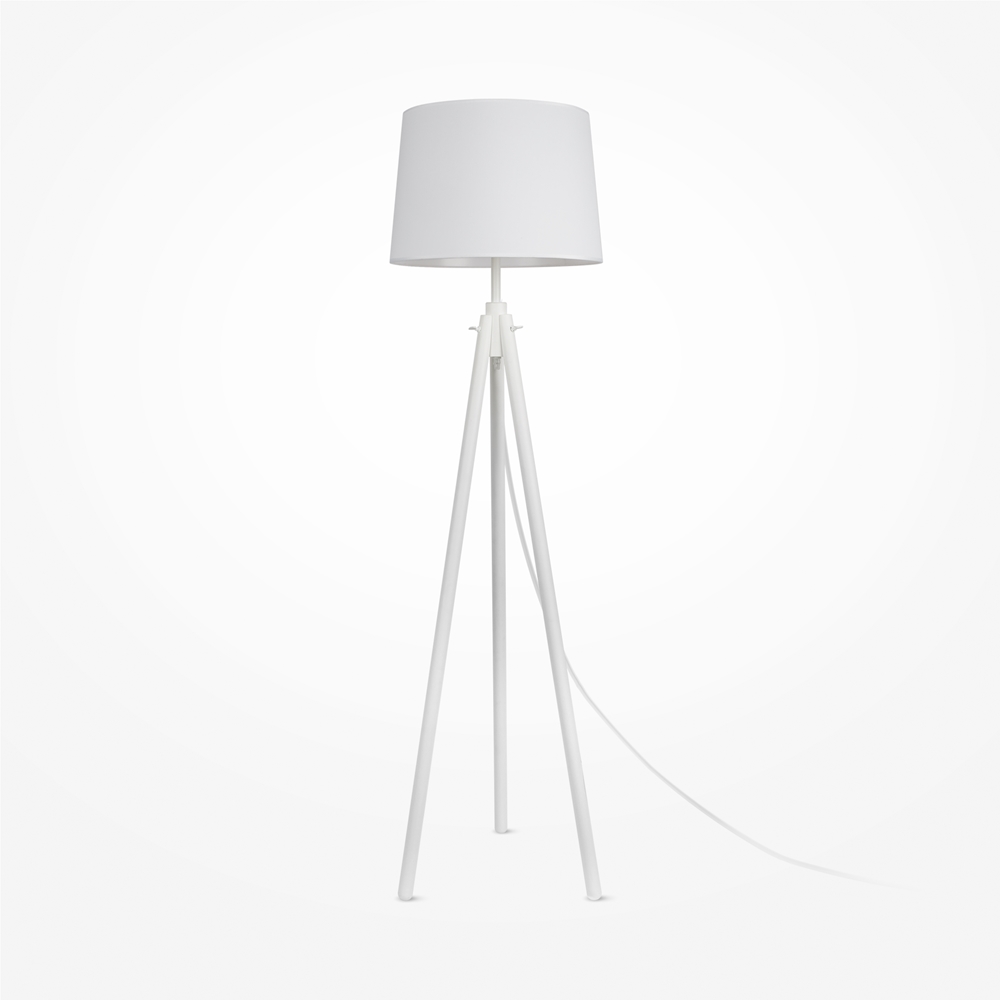 Lampadaire Calvin — Trépied Abat-Jour Coton lampadaire trépied abat-jour coton