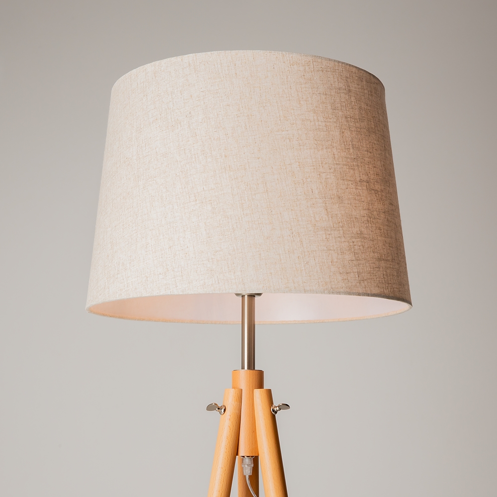 Lampadaire Calvin — Trépied Abat-Jour Coton lampadaire trépied abat-jour coton