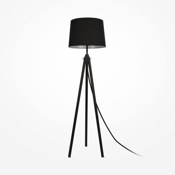 Lampe en bois : lampes à poser, lampadaires et luminaires lampadaire trépied abat-jour coton