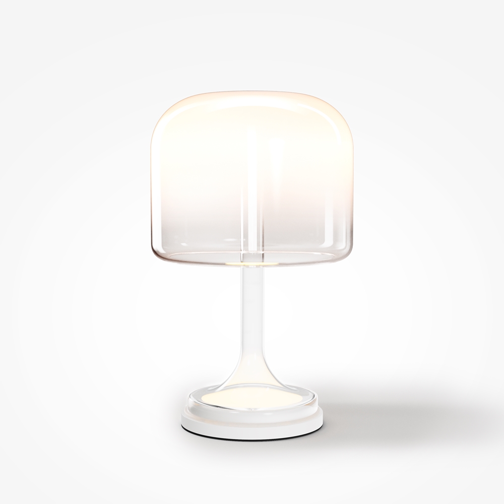Lampe à Poser Spirito — Dôme Verre Soufflé lampe a poser spirito dome blanc