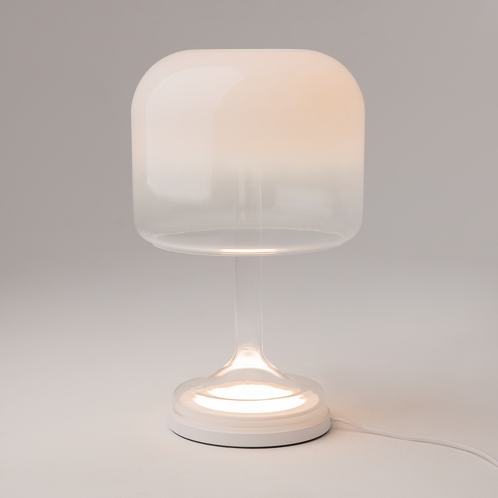 Lampe à Poser Spirito — Dôme Verre Soufflé lampe a poser spirito dome blanc