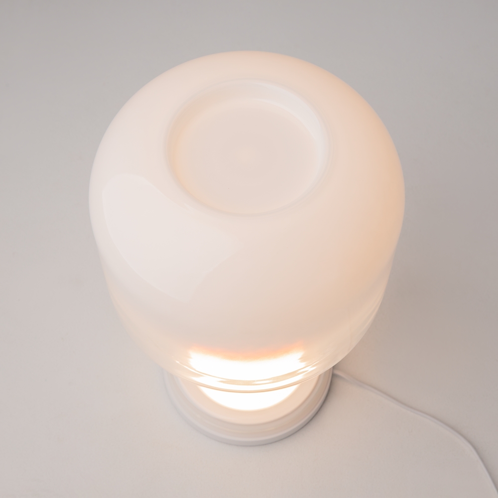 Lampe à Poser Spirito — Dôme Verre Soufflé lampe a poser spirito dome blanc