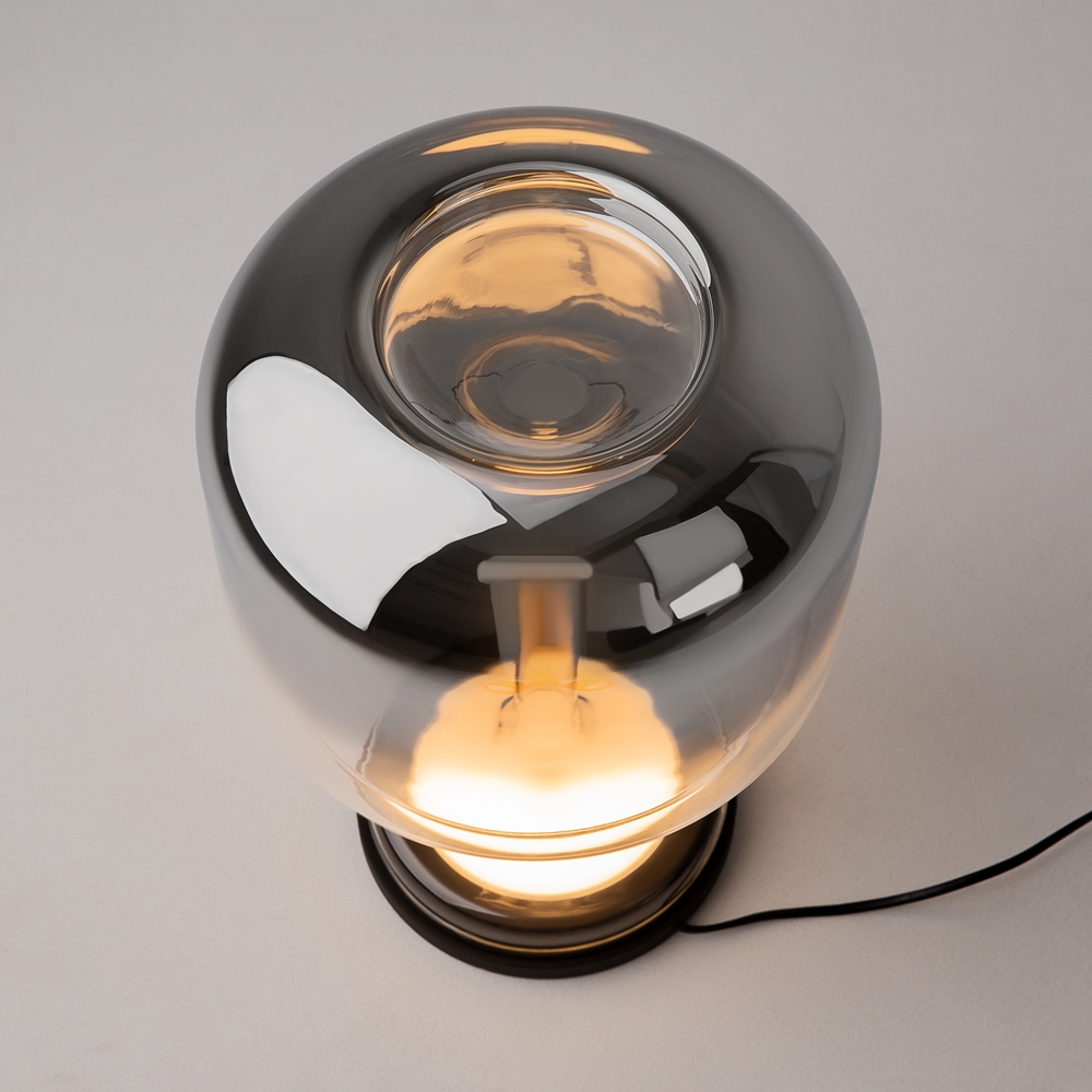 Lampe à Poser Spirito — Dôme Verre Soufflé lampe a poser spirito dome noir