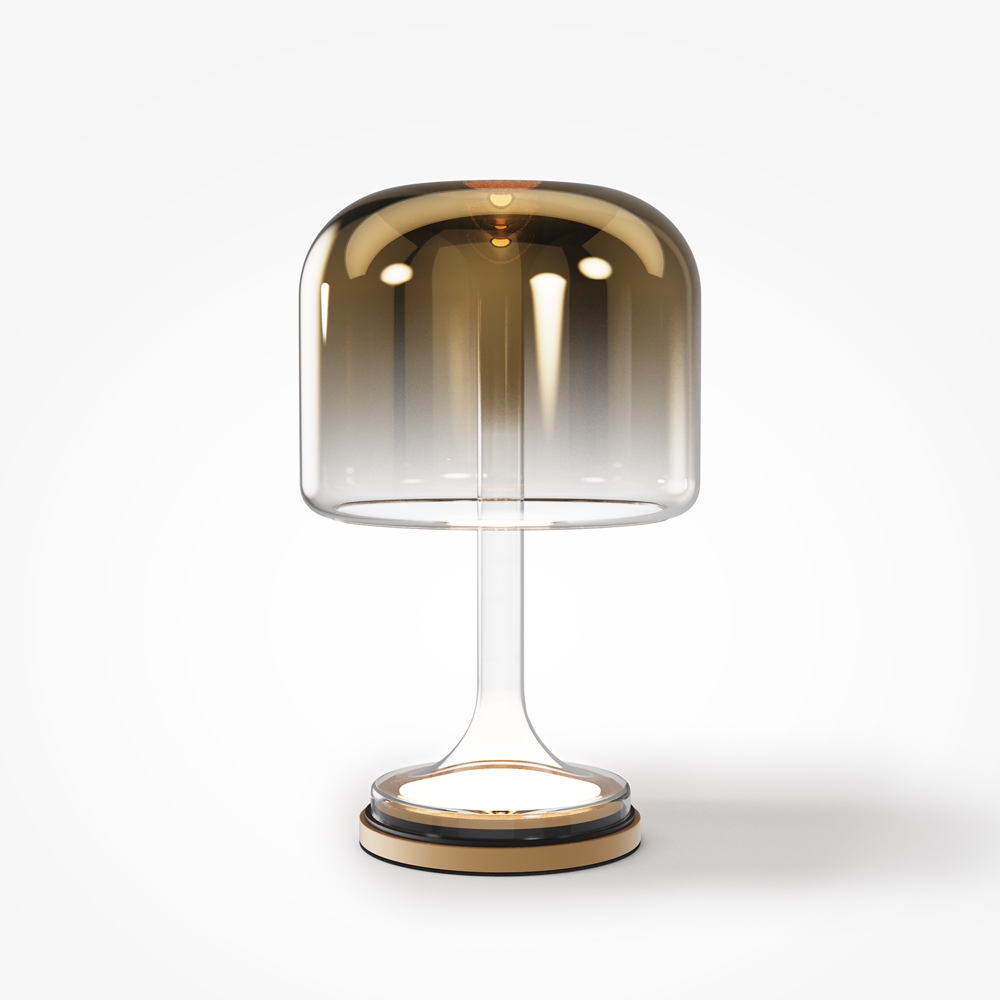 Lampe à Poser Spirito — Dôme Verre Soufflé lampe a poser spirito dome or