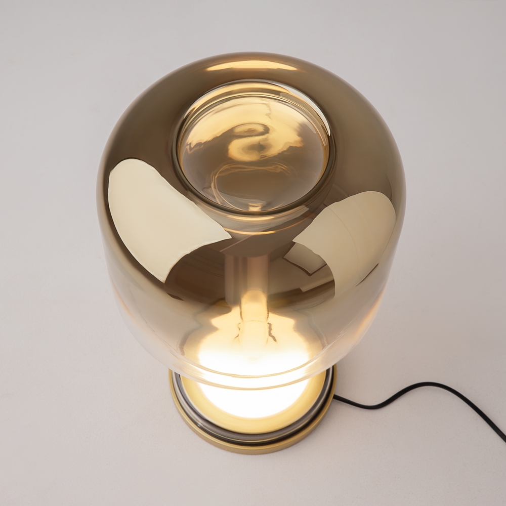 Lampe à Poser Spirito — Dôme Verre Soufflé lampe a poser spirito dome or