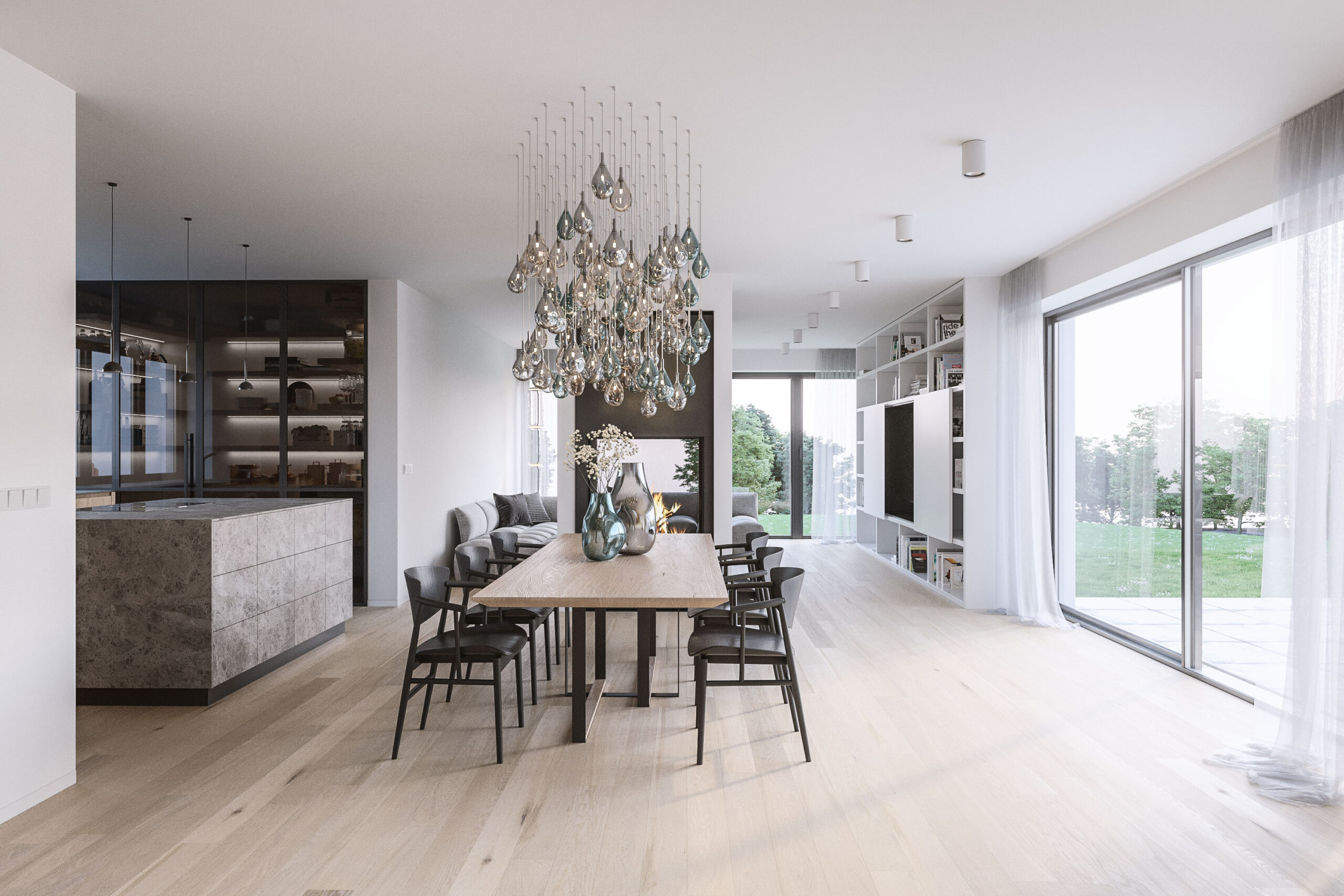 Quelles Marques de Luminaires Haut de Gamme Choisir ? Luminaire haut de gamme Bomma, suspension Soap Mini en situation