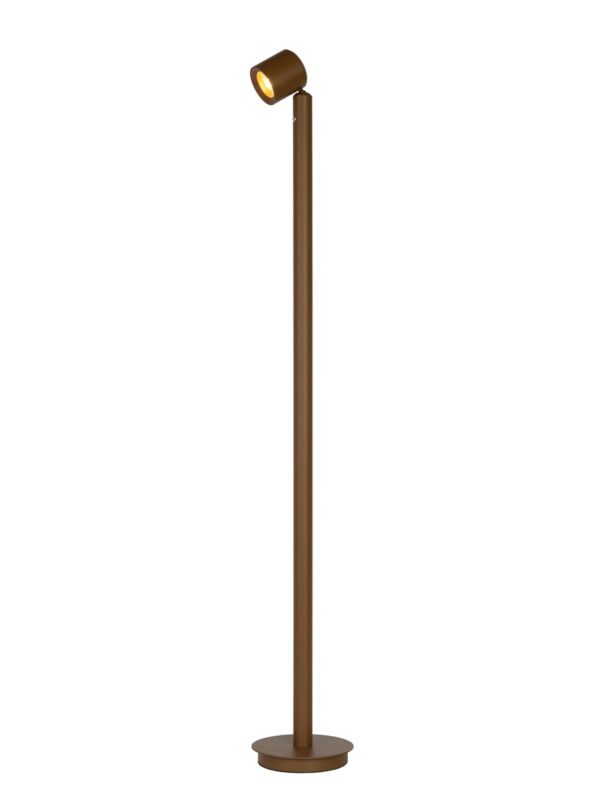 Lampadaire Milan rechargeable finition marron par It's about RoMi
