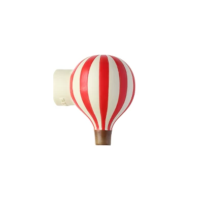 Patère montgolfière — rouge, jaune, bleu en résine