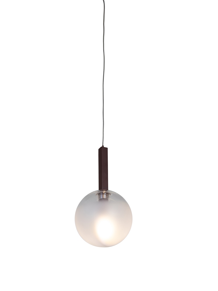 Suspension Murano — Globe Verre Soufflé Opalin