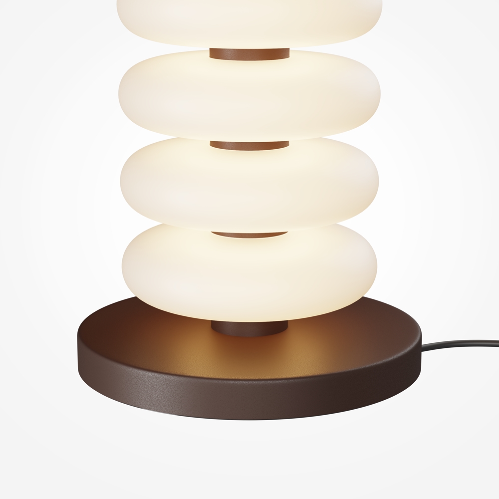 Lampadaire Nuvem — Double Disque Opalin Lampadaire Nuvem — Double Disque Opalin – Image 4