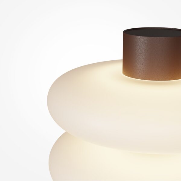 Lampadaire Nuvem double disque opalin par Maytoni