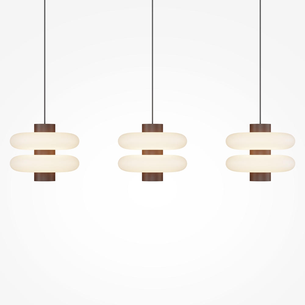 Suspension Nuvem — Triple Double-Disque Opalin Suspension Nuvem — Triple Double-Disque Opalin – Image 3