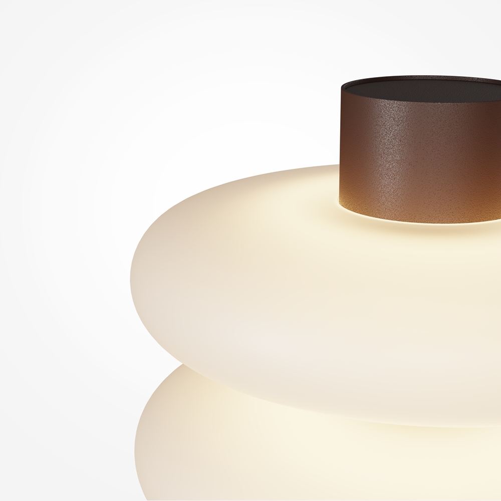 Lampe à Poser Nuvem — Double Disque Opalin Lampe à Poser Nuvem — Double Disque Opalin – Image 4