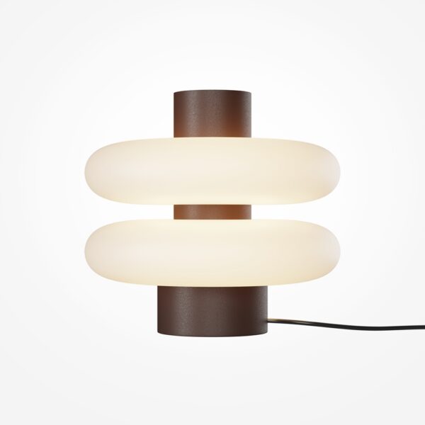 Lampe à Poser Nuvem — Double Disque Opalin