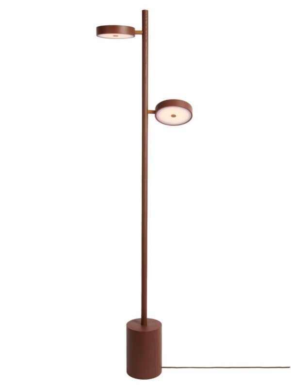 Lampe en bois : lampes à poser, lampadaires et luminaires Lampadaire Okinawa — Double Tête Bois de Frêne