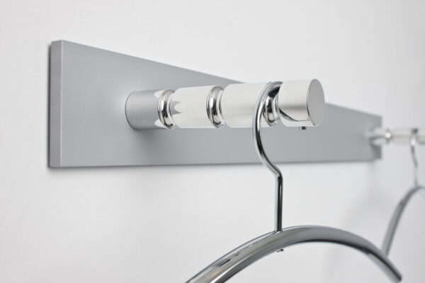 Patère double aluminium Hangon Cascando détail crochets