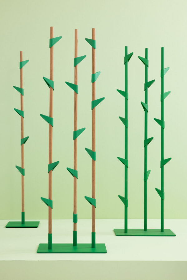 porte manteau design Bamboo 3 Cascando chêne triple