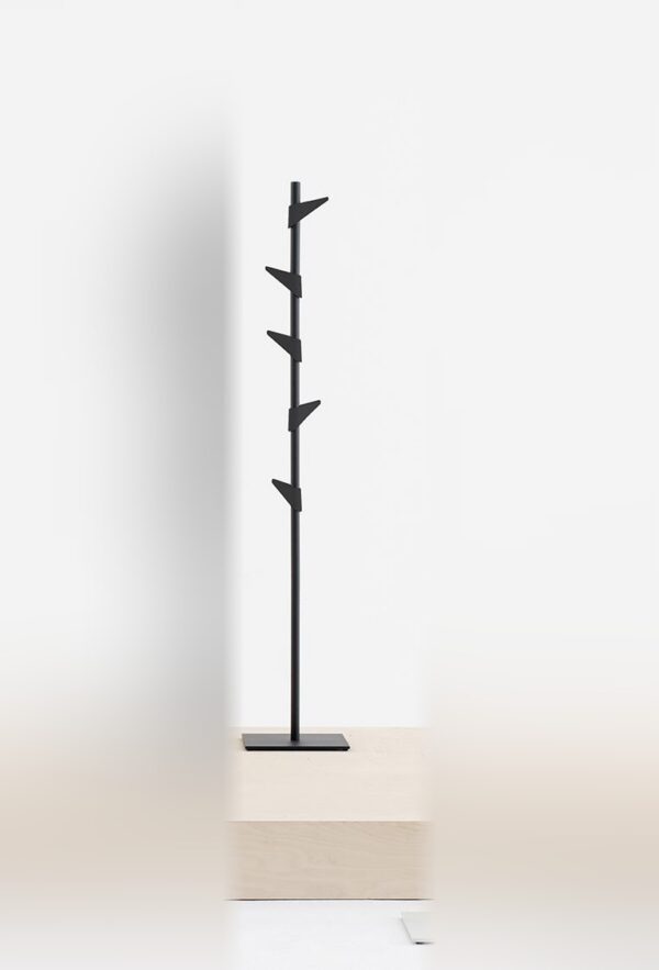 Porte manteau métal noir Bamboo Steel 1 Cascando