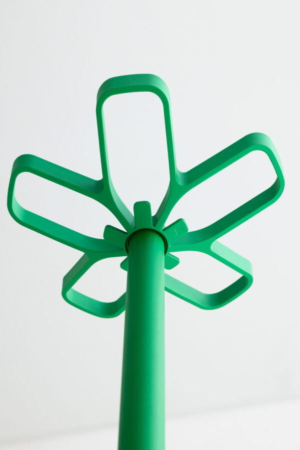 Porte manteau plastique Flower Cascando détail couronne verte
