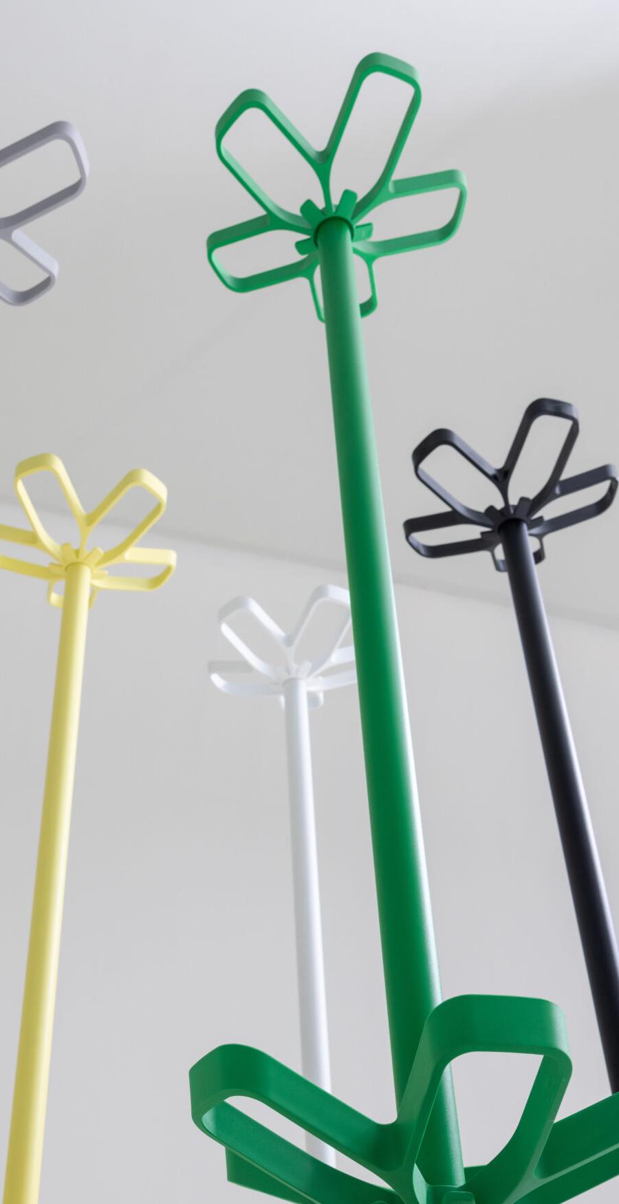 Porte manteau avec porte parapluie Flower Plus Cascando double couronne verte