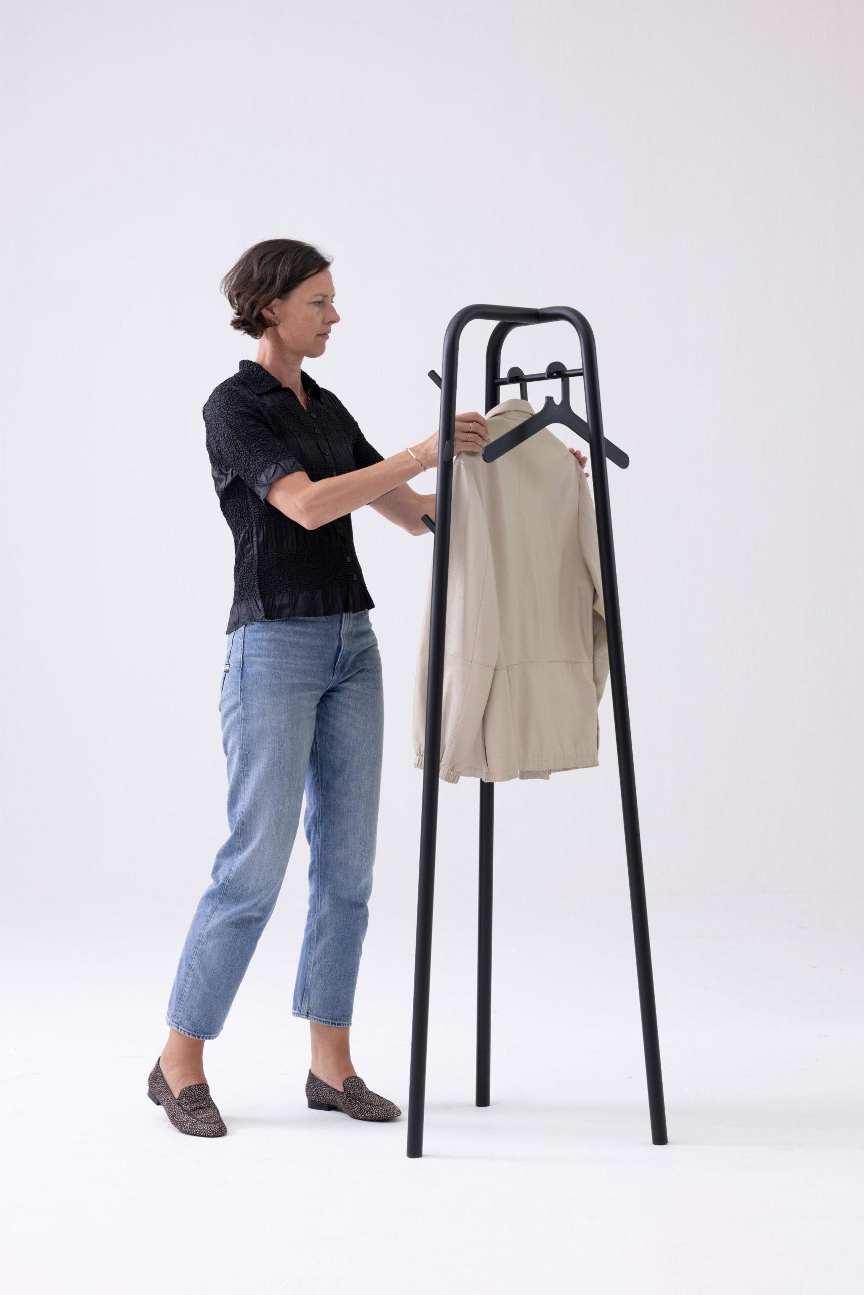porte manteau bureau Pully Coat Cascando noir