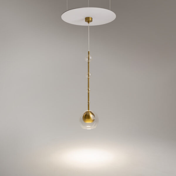 suspension tube verre spot