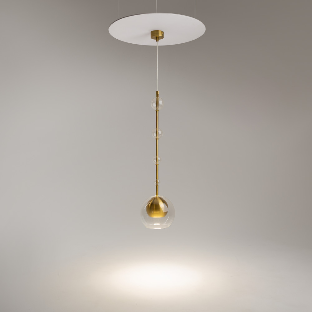 suspension tube verre spot