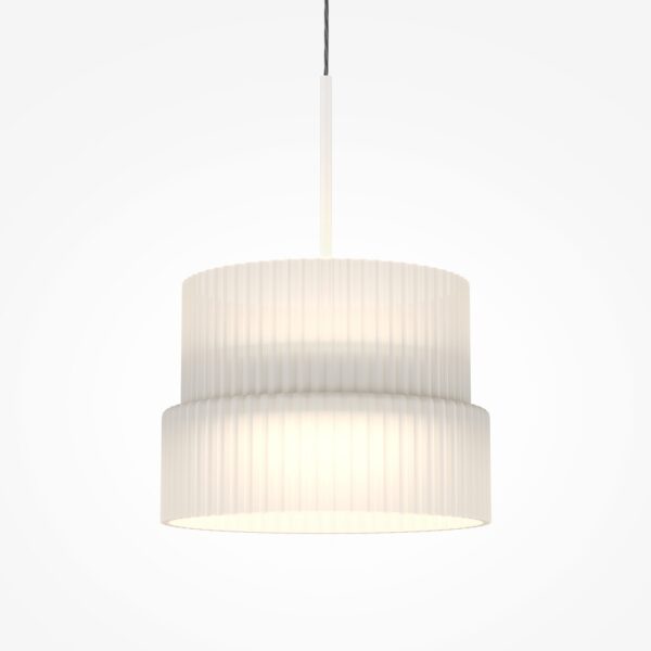 Suspension Scala — Verre Cannelé, Blanc ou Bronze