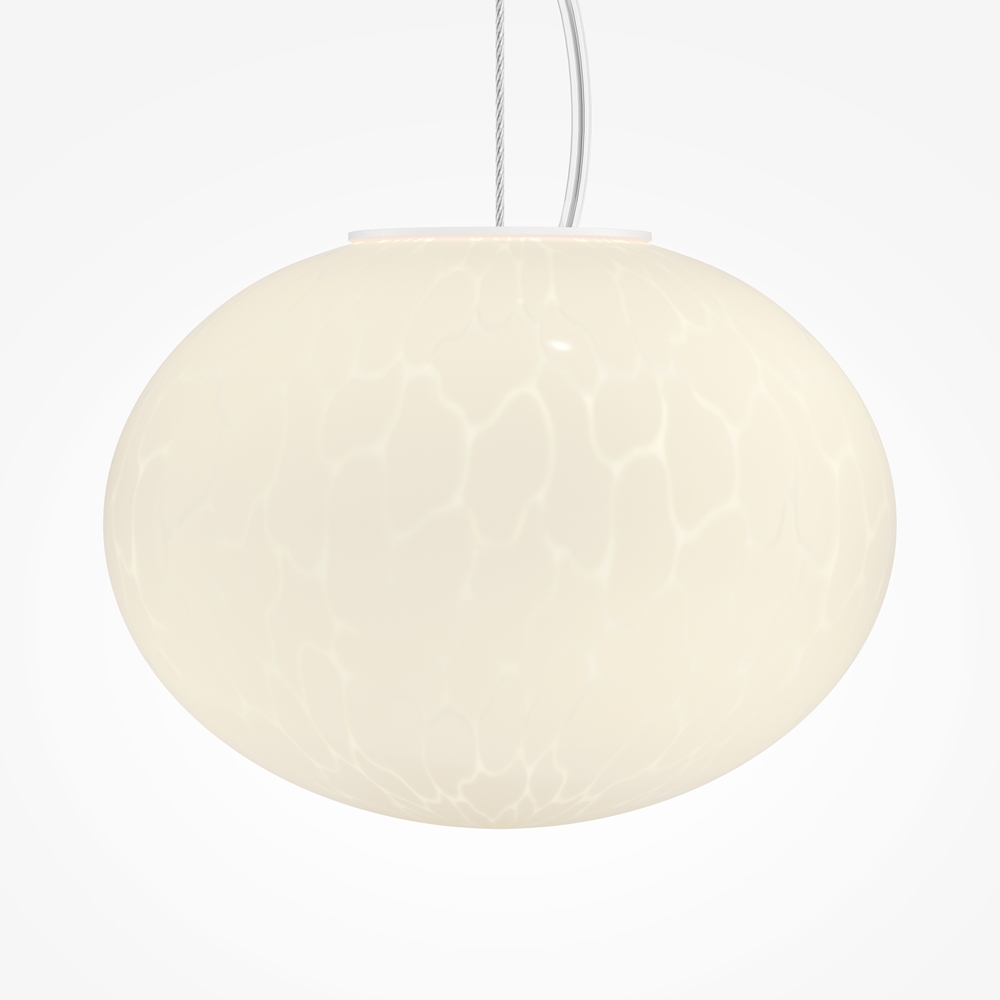Suspension Boule Opaline Spume Ø 20 cm - vue 2